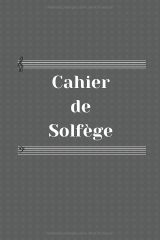 Cahier de solfège – Carnet de partitions vierges, 12 portées par page, 100 pages, papier blanc