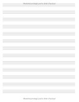 Cahier de musique – 100 pages de portées, grand format 8,5 x 11, papier partition de qualité