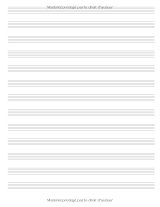 Cahier de musique – 100 pages de portées, grand format 8,5 x 11, papier partition de qualité