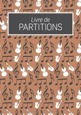 Cahier de Musique A4 – Partitions vierges à 10 portées, couverture moderne, idéal solfège et composition