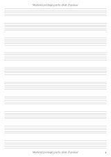 Cahier de musique – 10 portées par page, grand format A4, 54 pages, couverture moderne pour solfège et composition