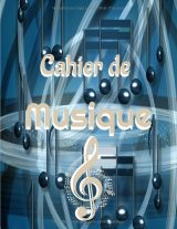 Cahier de musique grand format – 12 portées par page, 103 pages avec index, 21,59 x 27,94 cm