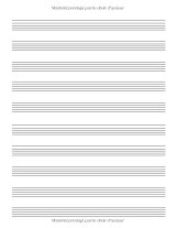 Cahier de musique – Papier manuscrit 10 portées/page, 120 pages, grand format 21,59 x 27,94 cm