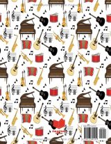 Cahier de musique – Papier manuscrit 10 portées/page, 120 pages, grand format 21,59 x 27,94 cm