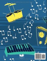 Cahier de musique – Papier manuscrit 10 portées par page, grand format, carnet de partitions vierges