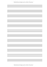 Cahier de musique A4 – 100 pages, 12 portées par page, papier 90 g/m² | Carnet de partitions