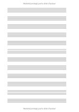 Cahier de musique A4 – 100 pages, 12 portées par page, papier 90 g/m² | Carnet de partitions