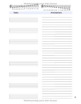 Cahier de musique pour solfège et partitions – 8 portées par page, annotations, 80 pages, grand format 21,6 x 27,9 cm