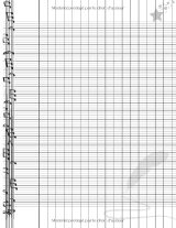 Cahier de musique et de chant 17 x 22 cm – 48 p. Séyès + 48 p. portées (8 portées/page) – Élèves primaire et collège