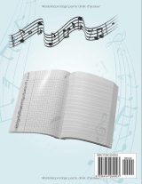 Cahier de musique et de chant 17 x 22 cm – 48 p. Séyès + 48 p. portées (8 portées/page) – Élèves primaire et collège