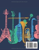 Cahier de musique 17 x 22 cm – 48 pages, 10 portées par page, carnet de partitions pour solfège et composition – enfants et adultes
