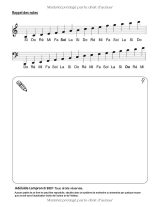 Cahier de musique 17 x 22 cm – 10 portées vierges – Solfège et composition – Thème Garçon à la trompette
