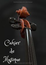 Cahier de musique grand format A4 – 100 pages, 9 portées par page, papier blanc, carnet de partitions et solfège