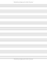 Cahier de musique 17 x 22 cm – 48 pages, 10 portées par page pour solfège, cours et composition