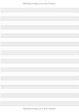 Cahier de musique A4 – 12 portées & grands carreaux Seyès – 108 pages, papier 90 g, motif Lion