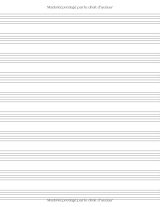 Cahier de musique 17 x 22 cm – 48 pages, 10 portées par page – Couverture girafe, papier 90 g – Carnet de partitions pour enfants et ados