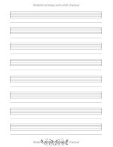Cahier de musique petit format 17 x 22 cm – 48 pages, 8 portées par page, couverture souple brillante