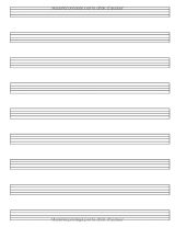 Cahier de Musique A4 – Carnet de Partitions avec Portées et Pages d’Annotations, 12 Portées par Page, Sommaire et Fiche d’Informations