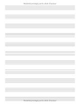 Mon Cahier de Musique – 11 portées par page, 48 pages, format 17 x 22 cm – Solfège et composition pour enfants et adultes