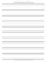 Mon Cahier de Musique – 11 portées par page, 48 pages, format 17 x 22 cm – Solfège et composition pour enfants et adultes
