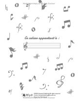 Cahier de musique 17 x 22 cm – Carnet de partitions et paroles avec portées et carreaux pour enfants et adultes