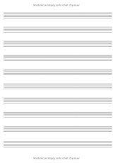 Cahier de musique 17 x 24 cm, 48 pages – Carnet de partitions 10 portées pour solfège et composition – Enfants et adultes
