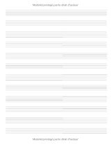 Cahier de musique – Carnet de partitions 100 pages, 12 portées par page, solfège et composition, pour adultes et enfants – Couverture souple brillante – V.07