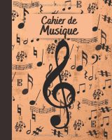 Cahier de musique – 12 portées par page, grand format 20,32 x 25,4 cm – 101 pages – Papier 90 g/m² – Carnet de partitions pour composition et solfège