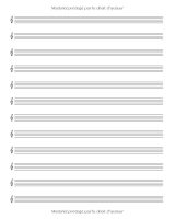 Cahier de musique – 12 portées par page, grand format 20,32 x 25,4 cm – 101 pages – Papier 90 g/m² – Carnet de partitions pour composition et solfège