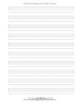 Cahier de musique petit format 17 x 22 cm – 48 pages, 10 portées par page, couverture souple rose