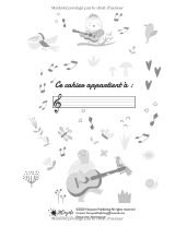 Cahier de musique 17 x 22 cm – 48 pages | 10 portées par page avec entête & date | Grands carreaux Seyes | Partitions et chant pour enfants