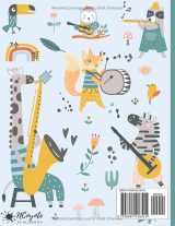 Cahier de musique 17 x 22 cm – 48 pages | 10 portées par page avec entête & date | Grands carreaux Seyes | Partitions et chant pour enfants
