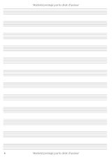Cahier de musique A4 – 110 pages, 12 portées par page, papier manuscrit – Solfège, piano, composition – Couverture souple mate