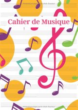Cahier de musique A4 – Carnet de partitions vierges, 12 portées par page, 110 pages numérotées avec sommaire et pages de notes – Solfège, piano, composition