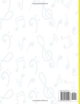 Cahier de musique A4 – 110 pages, Seyès grands carreaux & 12 portées par page – Solfège et chant – Couverture souple brillante