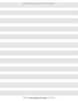 Cahier de musique grand format – 12 portées par page | Carnet de partitions et solfège (Français)