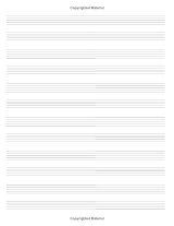 Cahier de musique A4 pour enfants – Carnet de partitions piano, 12 portées par page, 120 pages, notes musicales et solfège