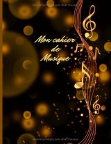 Cahier de musique – 12 portées par page, grand format 21,59 x 27,94 cm, 103 pages
