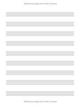 Cahier de musique petit format 17 x 22 cm – 48 pages de portées pour le solfège et la composition