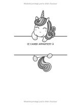 Cahier de Musique Enfant Licorne – Partitions Vierges grand format, 6 grosses portées par page, 105 pages, papier 90 g/m², couverture mate