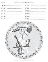 Cahier de musique pour violon – Solfège et partitions | 10 portées par page | Format 21,6 x 27,9 cm