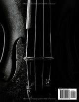 Cahier de musique pour violon – Solfège et partitions | 10 portées par page | Format 21,6 x 27,9 cm