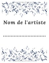 Cahier de partitions solfège violon – Grand format 21,6 x 27,9 cm, 10 portées/page, sommaire, 94 pages
