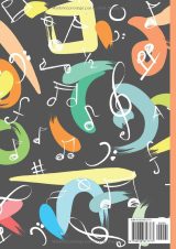 Cahier de Musique & Solfège A4 – 12 portées par page et pages lignées alternées – 111 pages