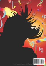 Cahier de musique A4 – 108 pages – 12 portées par page – solfège, composition et chant – couverture funky