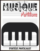 Cahier de musique et de chant A4 – 6 grosses portées et grands carreaux Seyès – Papier crème, couverture souple – Enfants et débutants