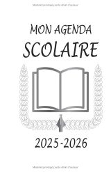 Agenda scolaire 2025-2026 Pompier – 1 page par jour, calendriers mensuels, format 13 x 20 cm, 318 pages
