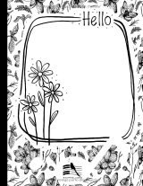 Mon Cahier de Musique – 6 Grandes Portées, 100 Pages, Papier Crème, Grand Format A4, Couverture Mains d’Artiste