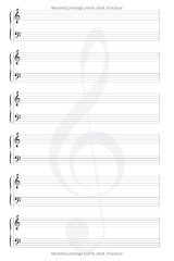 Cahier de musique petit format – Piano Cover, 120 pages, 12 portées par page, couverture souple brillante