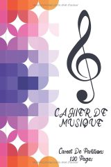 Cahier de musique petit format – 120 pages, 12 portées par page, couverture souple moderne